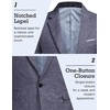 image:imageCOOFANDY Mens Blazer Casual Sport Coats Slim Fit One Button Suit Jacket Lightweight Sports JacketBlue