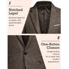 image:imageCOOFANDY Mens Blazer Casual Sport Coats Slim Fit One Button Suit Jacket Lightweight Sports JacketBrown