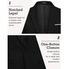 image:imageCOOFANDY Mens Blazer Casual Sport Coats Slim Fit One Button Suit Jacket Lightweight Sports JacketDark Black