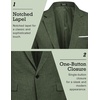 image:imageCOOFANDY Mens Blazer Casual Sport Coats Slim Fit One Button Suit Jacket Lightweight Sports JacketDark Green