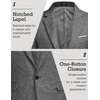 image:imageCOOFANDY Mens Blazer Casual Sport Coats Slim Fit One Button Suit Jacket Lightweight Sports JacketGrey