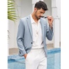 image:imageCOOFANDY Mens Blazer Casual Sport Coats Slim Fit One Button Suit Jacket Lightweight Sports JacketLight Blue