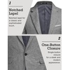 image:imageCOOFANDY Mens Blazer Casual Sport Coats Slim Fit One Button Suit Jacket Lightweight Sports JacketLinen Gray