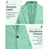 image:imageCOOFANDY Mens Blazer Casual Sport Coats Slim Fit One Button Suit Jacket Lightweight Sports JacketMint Green