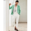image:imageCOOFANDY Mens Blazer Casual Sport Coats Slim Fit One Button Suit Jacket Lightweight Sports JacketMint Green