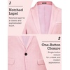 image:imageCOOFANDY Mens Blazer Casual Sport Coats Slim Fit One Button Suit Jacket Lightweight Sports JacketPink