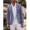 image:imageCOOFANDY Mens Blazer Casual Sport Coats Slim Fit One Button Suit Jacket Lightweight Sports JacketPlaid Blazer  Blue