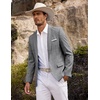 image:imageCOOFANDY Mens Blazer Casual Sport Coats Slim Fit One Button Suit Jacket Lightweight Sports JacketPlaid Blazer  Dark Gray