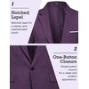 image:imageCOOFANDY Mens Blazer Casual Sport Coats Slim Fit One Button Suit Jacket Lightweight Sports JacketPurple