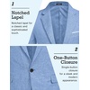 image:imageCOOFANDY Mens Blazer Casual Sport Coats Slim Fit One Button Suit Jacket Lightweight Sports JacketSky Blue