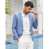 image:imageCOOFANDY Mens Blazer Casual Sport Coats Slim Fit One Button Suit Jacket Lightweight Sports JacketSky Blue
