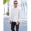 image:imageCOOFANDY Mens Blazer Casual Sport Coats Slim Fit One Button Suit Jacket Lightweight Sports JacketWhite