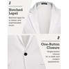 image:imageCOOFANDY Mens Blazer Casual Sport Coats Slim Fit One Button Suit Jacket Lightweight Sports JacketWhite