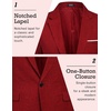 image:imageCOOFANDY Mens Blazer Casual Sport Coats Slim Fit One Button Suit Jacket Lightweight Sports JacketWine Red