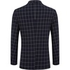 image:imageCOOFANDY Mens Blazer Casual Two Buttons Sport Coats Lightweight Suit JacketAcheckered Blazer  Navy Blue
