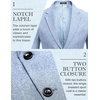 image:imageCOOFANDY Mens Blazer Casual Two Buttons Sport Coats Lightweight Suit JacketAsky Blue