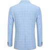 image:imageCOOFANDY Mens Blazer Casual Two Buttons Sport Coats Lightweight Suit JacketCheckered Blazer  Clear Blue