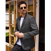 image:imageCOOFANDY Mens Blazer Casual Two Buttons Sport Coats Lightweight Suit JacketDark Charcoal