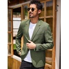 image:imageCOOFANDY Mens Blazer Casual Two Buttons Sport Coats Lightweight Suit JacketDark Green