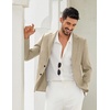 image:imageCOOFANDY Mens Blazer Casual Two Buttons Sport Coats Lightweight Suit JacketLight Khaki