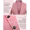 image:imageCOOFANDY Mens Blazer Casual Two Buttons Sport Coats Lightweight Suit JacketZlotus Pink