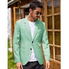 image:imageCOOFANDY Mens Blazer Casual Two Buttons Sport Coats Lightweight Suit JacketZmint Green