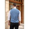 image:imageCOOFANDY Mens Business Suit Vest Casual Dress Vest Slim Fit Formal WaistcoatSky Blue