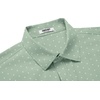 image:imageCOOFANDY Mens Button Down Shirt Short Sleeve Dress Shirt Casual Beach Summer Wedding ShirtLight Greenflower