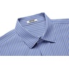 image:imageCOOFANDY Mens Button Down Shirt Short Sleeve Dress Shirt Casual Beach Summer Wedding ShirtStripe White Blue