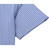 image:imageCOOFANDY Mens Button Down Shirt Short Sleeve Dress Shirt Casual Beach Summer Wedding ShirtStripe White Blue