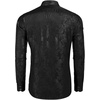 image:imageCOOFANDY Mens Button Down Shirts Long Sleeve Dress Shirt Party Wedding Prom Dance Shirt Black 3XLarge