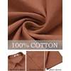 image:imageCOOFANDY Mens Button Down Shirts Short Sleeve Casual Shirt Cotton Summer Beach Linen Wedding ShirtsBurnt Orange