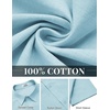 image:imageCOOFANDY Mens Button Down Shirts Short Sleeve Casual Shirt Cotton Summer Beach Linen Wedding ShirtsLight Blue