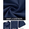 image:imageCOOFANDY Mens Button Down Shirts Short Sleeve Casual Shirt Cotton Summer Beach Linen Wedding ShirtsNavy Blue