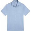 image:imageCOOFANDY Mens Button Down Shirts Short Sleeve Casual Shirts Summer Beach Linen Shirts with PocketClear Blue