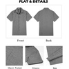 image:imageCOOFANDY Mens Button Down Shirts Short Sleeve Casual Shirts Summer Beach Linen Shirts with PocketDark Grey