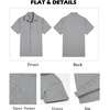 image:imageCOOFANDY Mens Button Down Shirts Short Sleeve Casual Shirts Summer Beach Linen Shirts with PocketLight Grey