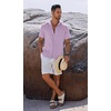 image:imageCOOFANDY Mens Button Down Shirts Short Sleeve Casual Shirts Summer Beach Linen Shirts with PocketLight Purple