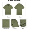 image:imageCOOFANDY Mens Button Down Shirts Short Sleeve Casual Shirts Summer Beach Linen Shirts with PocketOlive Green