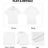 image:imageCOOFANDY Mens Button Down Shirts Short Sleeve Casual Shirts Summer Beach Linen Shirts with PocketWhite