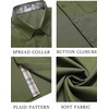 image:imageCOOFANDY Mens Button Down Shirts Short Sleeve Casual Summer Beach Vacation Wedding Shirt with PocketArmy Green