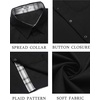 image:imageCOOFANDY Mens Button Down Shirts Short Sleeve Casual Summer Beach Vacation Wedding Shirt with PocketBlack