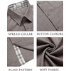 image:imageCOOFANDY Mens Button Down Shirts Short Sleeve Casual Summer Beach Vacation Wedding Shirt with PocketBrown