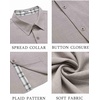 image:imageCOOFANDY Mens Button Down Shirts Short Sleeve Casual Summer Beach Vacation Wedding Shirt with PocketGrey