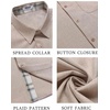 image:imageCOOFANDY Mens Button Down Shirts Short Sleeve Casual Summer Beach Vacation Wedding Shirt with PocketKhaki