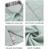 image:imageCOOFANDY Mens Button Down Shirts Short Sleeve Casual Summer Beach Vacation Wedding Shirt with PocketLight Green