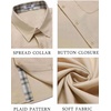 image:imageCOOFANDY Mens Button Down Shirts Short Sleeve Casual Summer Beach Vacation Wedding Shirt with PocketLight Khaki