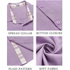 image:imageCOOFANDY Mens Button Down Shirts Short Sleeve Casual Summer Beach Vacation Wedding Shirt with PocketLight Purple