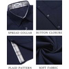 image:imageCOOFANDY Mens Button Down Shirts Short Sleeve Casual Summer Beach Vacation Wedding Shirt with PocketNavy Blue