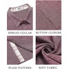 image:imageCOOFANDY Mens Button Down Shirts Short Sleeve Casual Summer Beach Vacation Wedding Shirt with PocketRed
